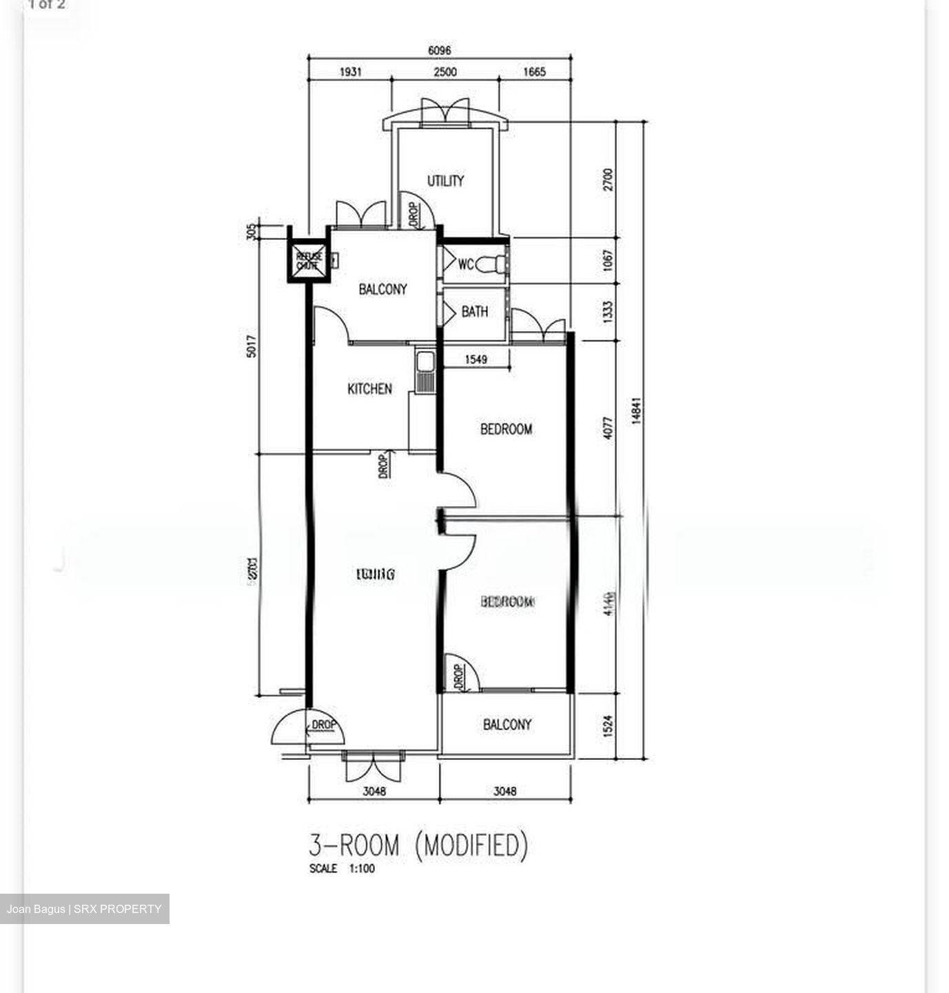 Blk 120 Ho Ching Road (Jurong West), HDB 3 Rooms #604358751
